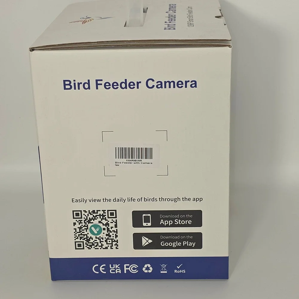 Smart Bird Feeder Camera 1296P HD WiFi Solar Powered Bird House IP65 Waterproof